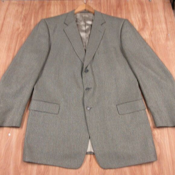 TALLIA Wool Silk Suit Jacket Sport Coat Mens Sz 48 EXTRA-LONG Sabbia Blazer TALL - Picture 1 of 12